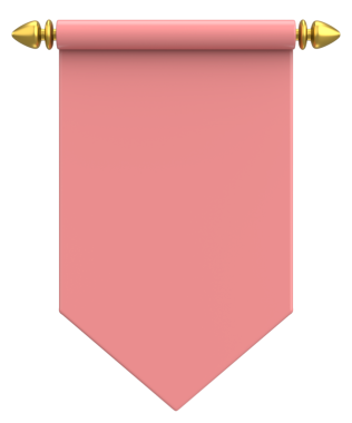 Pennant Bayrağının 3B çizimi.