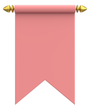 Pennant Bayrağının 3B çizimi.