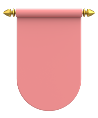 Pennant Bayrağının 3B çizimi.