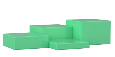 3D Ürün Podyum Tasarımı. 3B illüstrasyon.