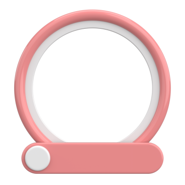 Sosyal medya için profil çerçevesi. 3B illüstrasyon.