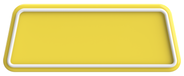 Üç boyutlu düğme. Boş tuş. 3B illüstrasyon.