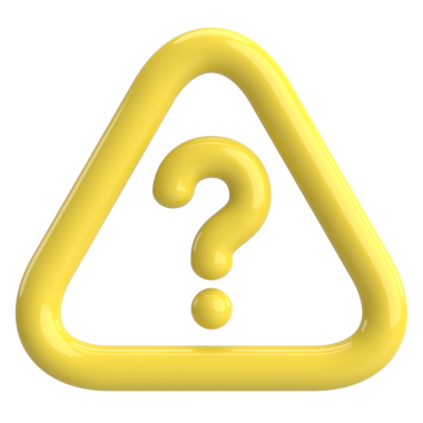 Soru işareti işareti. 3B illüstrasyon.