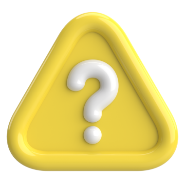 Soru işareti işareti. 3B illüstrasyon.