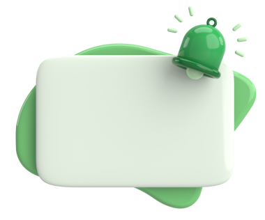 Üç boyutlu uyarı kutusu. 3B illüstrasyon.