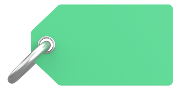 Fiyat etiketi Mesaj kutusu. 3B illüstrasyon.