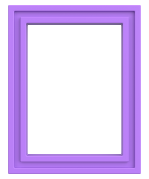 Resim çerçevesi. Portre çerçevesi. 3B illüstrasyon.