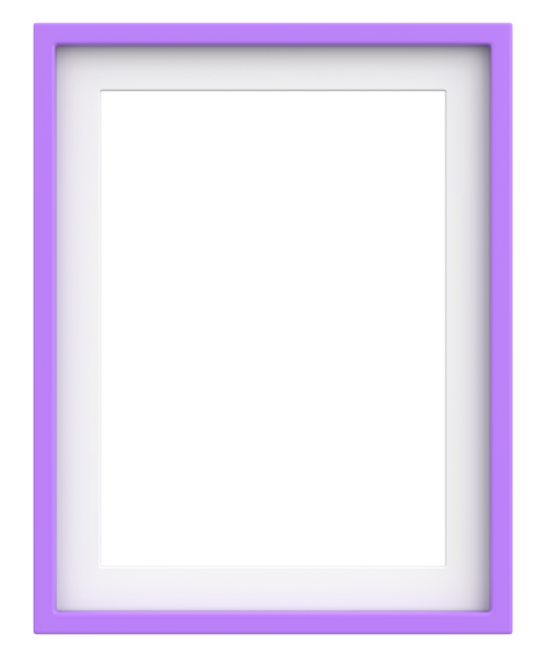 Resim çerçevesi. Portre çerçevesi. 3B illüstrasyon.