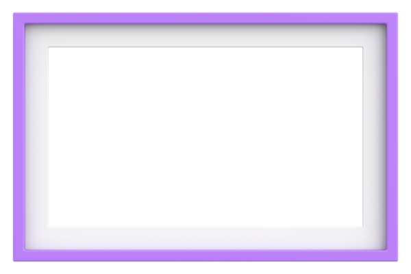 Resim çerçevesi. Manzara çerçevesi. 3B illüstrasyon.