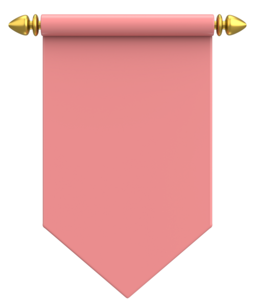 Pennant Bayrağının 3B çizimi.