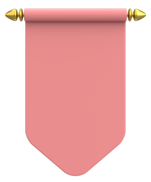 Pennant Bayrağının 3B çizimi.