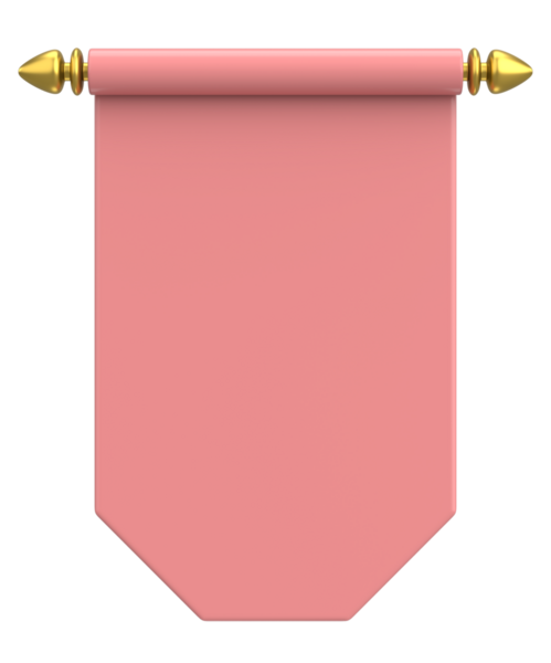 Pennant Bayrağının 3B çizimi.