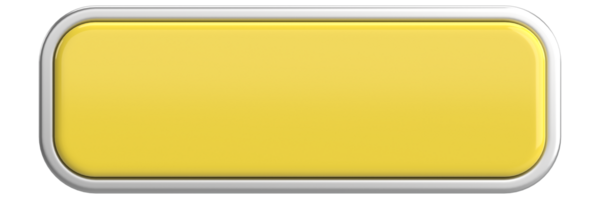 Üç boyutlu düğme. Boş tuş. 3B illüstrasyon.