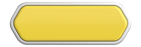 Üç boyutlu düğme. Boş tuş. 3B illüstrasyon.