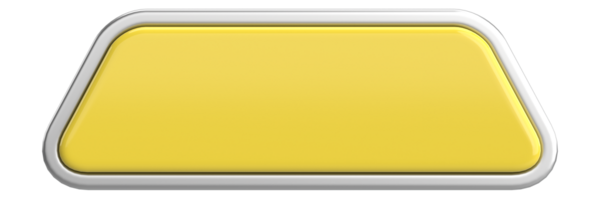 Üç boyutlu düğme. Boş tuş. 3B illüstrasyon.