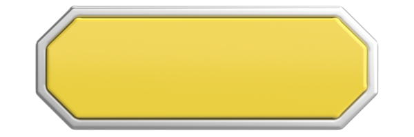 Üç boyutlu düğme. Boş tuş. 3B illüstrasyon.