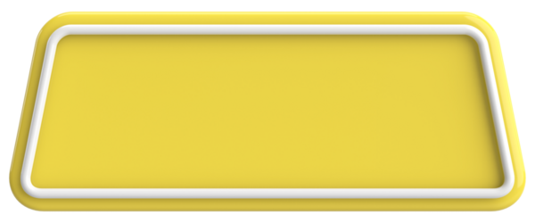 Üç boyutlu düğme. Boş tuş. 3B illüstrasyon.