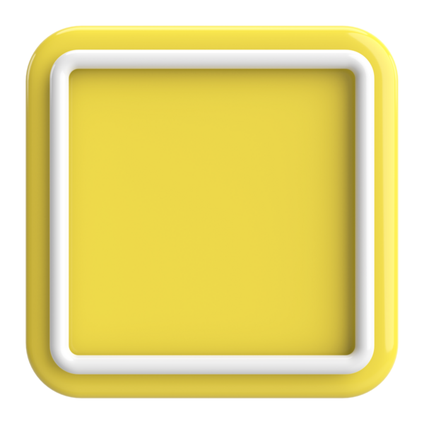 Üç boyutlu dikdörtgen düğme. Boş tuş. 3B illüstrasyon.