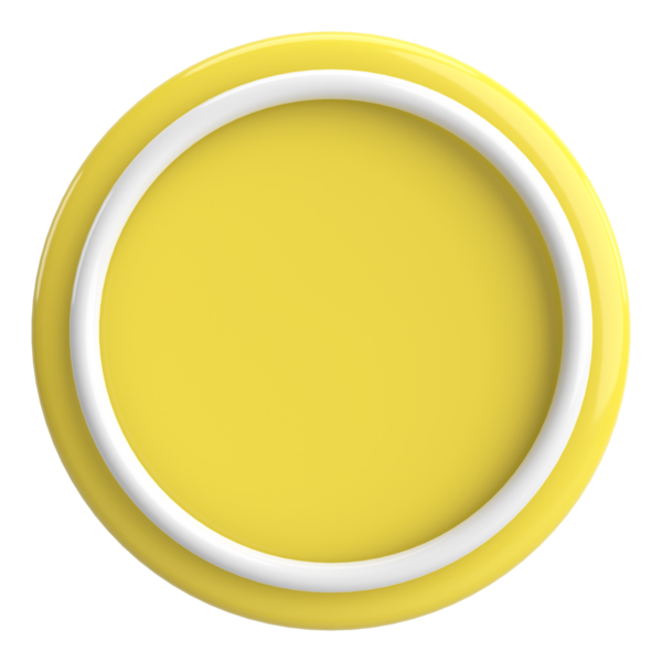 Üç boyutlu daire düğmesi. Boş tuş. 3B illüstrasyon.