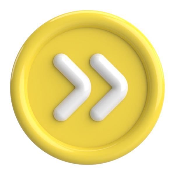 Sonraki düğme. Devam et düğmesi. 3B illüstrasyon.