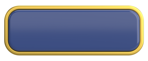 Üç boyutlu düğme. Boş tuş. 3B illüstrasyon.