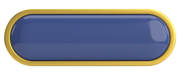 Üç boyutlu düğme. Boş tuş. 3B illüstrasyon.