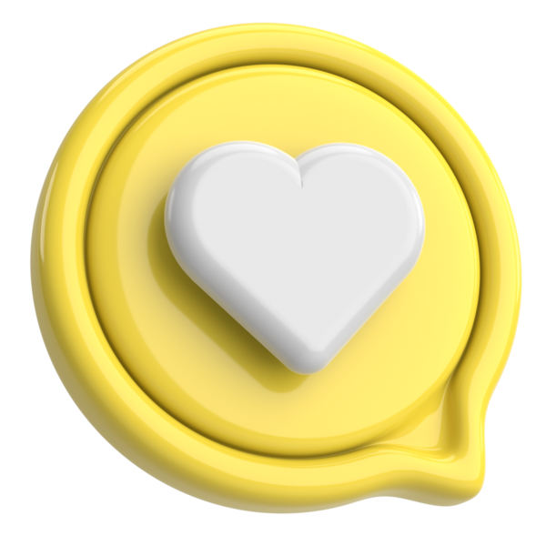 İkon gibi. Düğme gibi. 3B illüstrasyon.