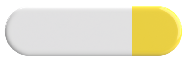 Üç boyutlu düğme. Boş tuş. 3B illüstrasyon.