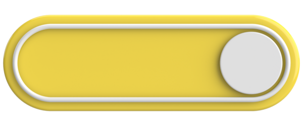 Üç boyutlu düğme. Boş tuş. 3B illüstrasyon.