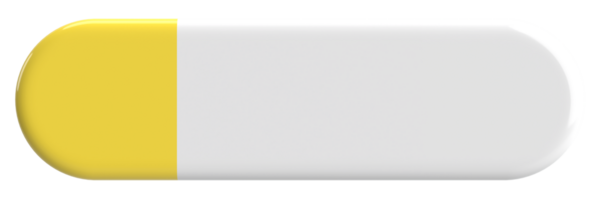 Üç boyutlu düğme. Boş tuş. 3B illüstrasyon.