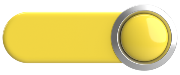 Üç boyutlu düğme. Boş tuş. 3B illüstrasyon.