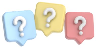 Soru işareti işareti. 3B illüstrasyon.