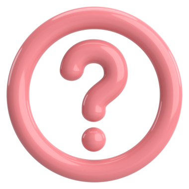 Soru işareti işareti. 3B illüstrasyon.