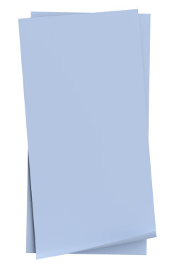 Üç boyutlu not kağıdı. Yapışkan bir not. 3B illüstrasyon.