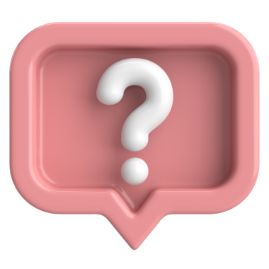 Soru işareti işareti. 3B illüstrasyon.