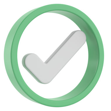 3 boyutlu onay kutusu. İşaretle. 3B illüstrasyon.