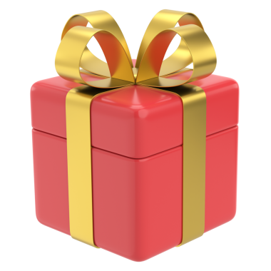 Üç boyutlu hediye kutusu. 3B illüstrasyon.