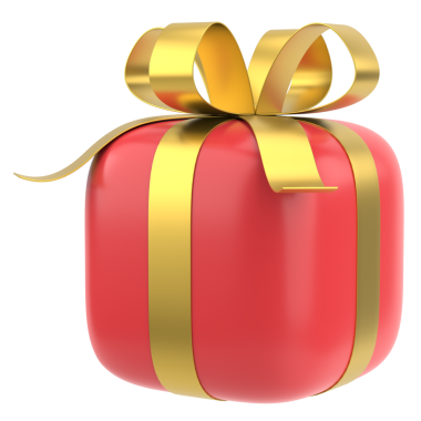 Üç boyutlu hediye kutusu. 3B illüstrasyon.