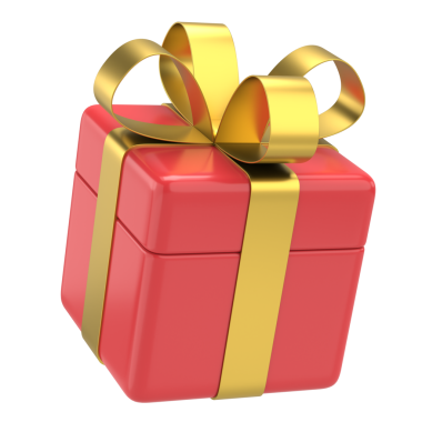 Üç boyutlu hediye kutusu. 3B illüstrasyon.