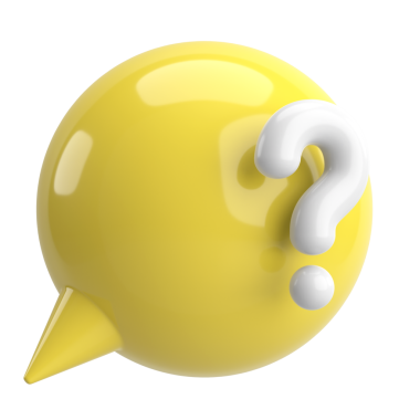 Soru işareti işareti. 3B illüstrasyon.