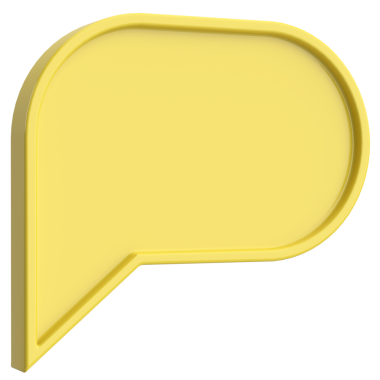 Konuşma balonu. Sohbet balonu. 3B illüstrasyon.