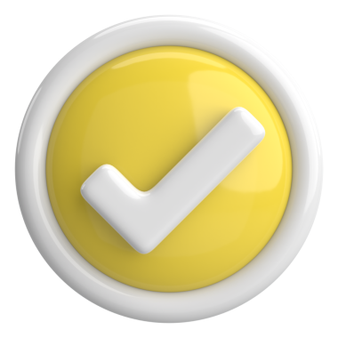 3 boyutlu onay kutusu. İşaretle. 3B illüstrasyon.