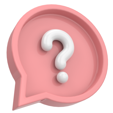 Soru işareti işareti. 3B illüstrasyon.