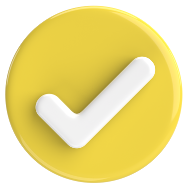 3 boyutlu onay kutusu. İşaretle. 3B illüstrasyon.