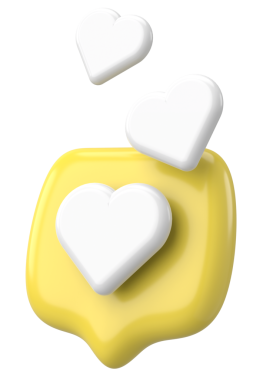 Düğme gibi. İkon gibi. 3B illüstrasyon.