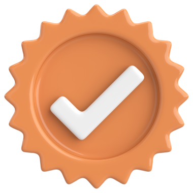 3 boyutlu onay kutusu. İşaretle. 3B illüstrasyon.