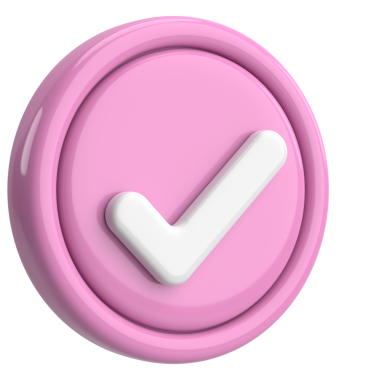 3 boyutlu onay kutusu. İşaretle. 3B illüstrasyon.