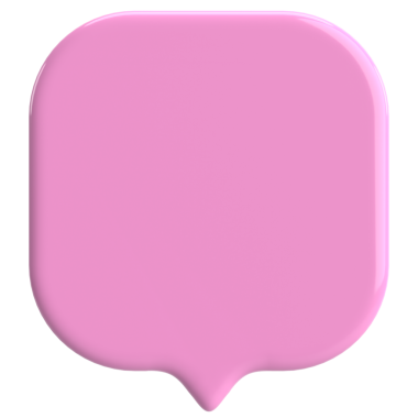 Konuşma balonu. Sohbet balonu. 3B illüstrasyon.