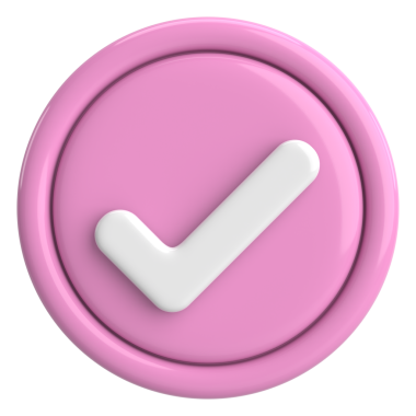 3 boyutlu onay kutusu. İşaretle. 3B illüstrasyon.