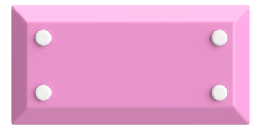 Üç boyutlu düğme. Boş tuş. 3B illüstrasyon.